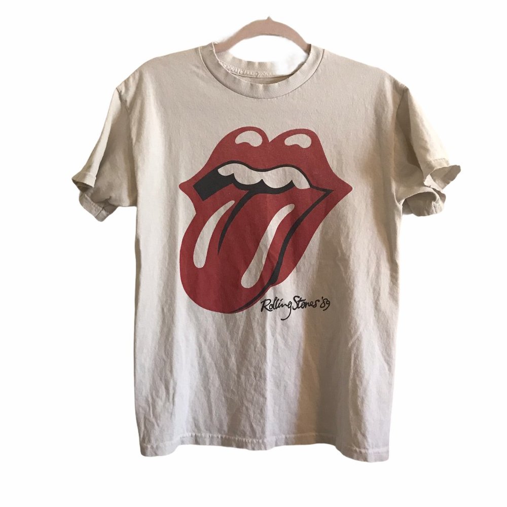 Rolling Stones Distressed Graphic Tee Shirt
